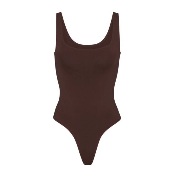 Skims Soft Smoothing Thong Bodysuit - Cocoa - 4x - Picture 2 of 6